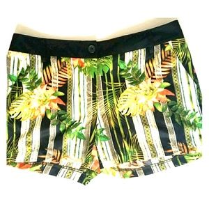 Mossimo Shorts Tropical Floral Print Size 8
